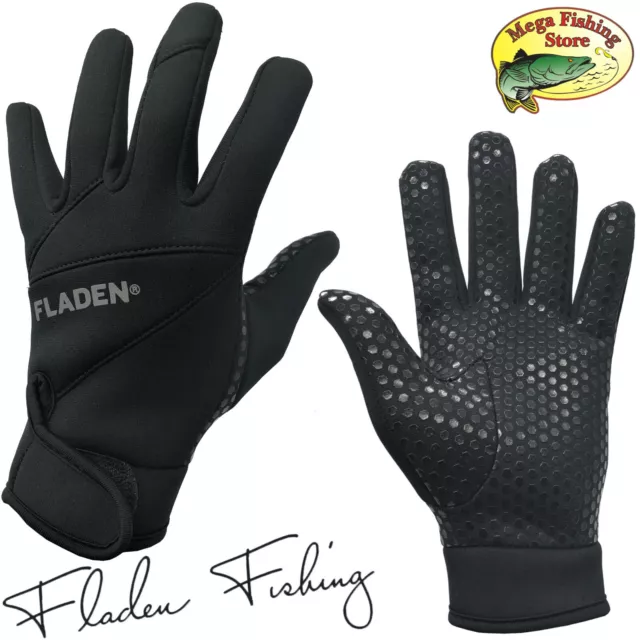 FLADEN Neopren Angler Handschuhe - Thermo Outdoor Anglerhandschuhe Jagd Angeln