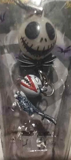 NIGHTMARE BEFORE CHRISTMAS KEYCHAIN STRAP JACK FIGURES MONSTER DOG BAT halloween