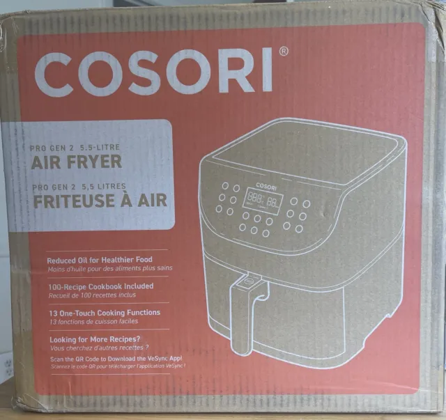COSORI Air Fryer 5.8QT Pro Gen 2 CP168-AF UPGRADED VERSION-Hard to find WHITE