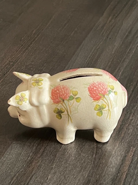 Antique Painted Porcelain Bank