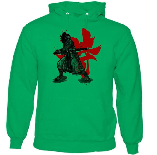Felpa con cappuccio Samurai Warrior Uomo Arti Marziali MMA Allenamento Top Sword Kanta Giappone 4