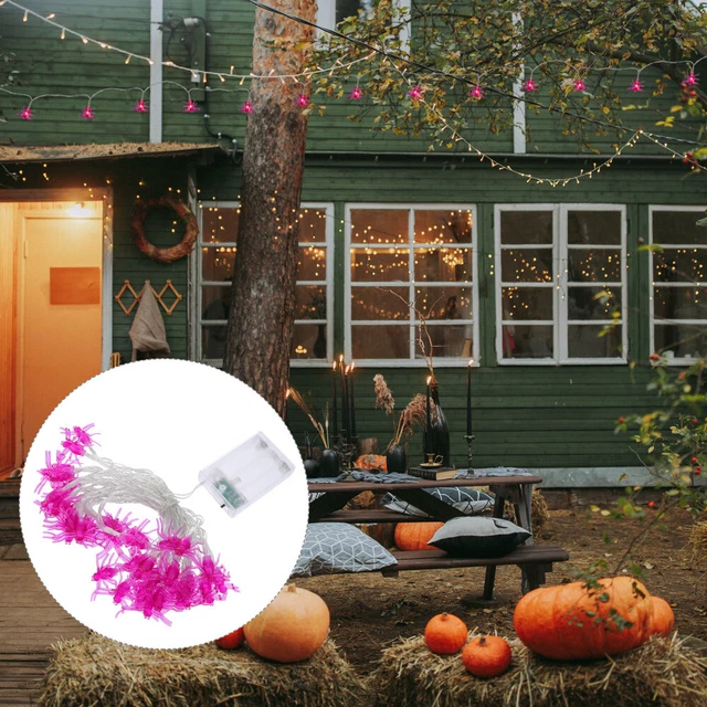 Décoration Lumineuse De Fête Guirlande Lumineuse Araignée Décor D'Halloween LED