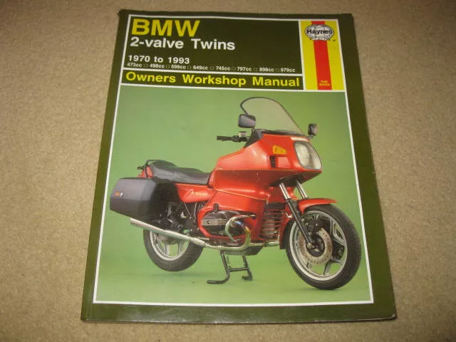 Haynes Motorcycle Owner's Workshop Manual Book - BMW 2 valve twins