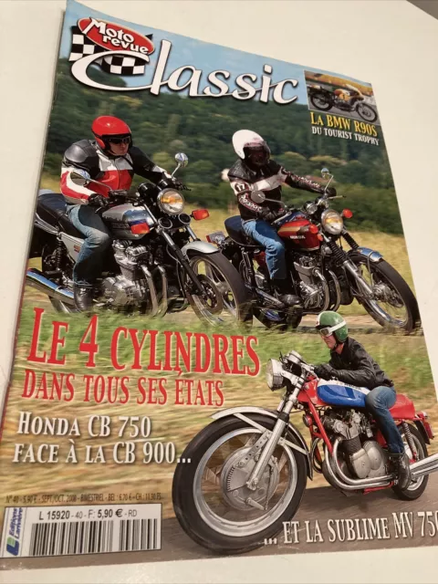 Moto Revue Classic BMW R90S Honda CB750 CB900 MV 750S Poster Gilles Burgat SWM