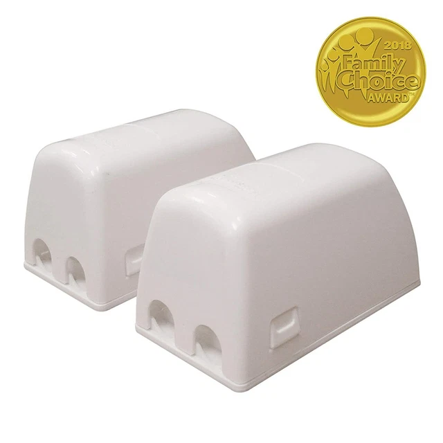 Dreambaby Dual Fit Outlet Plug Cover Electrical Socket Guard (2 Pack) White