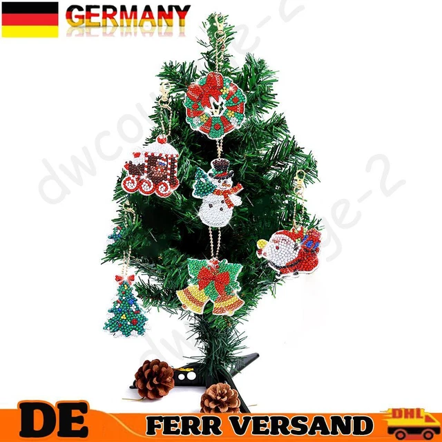 Weihnachts Diamond Painting Schl?selanh?ger, DIY Weihnachtsdeko Kobold Anh?ger,