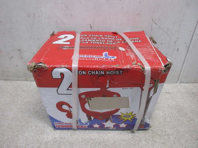 American Power Pull 420 2 Ton Chain Hoist Standard American Power Pull 420 2 Ton Chain Hoist Standard