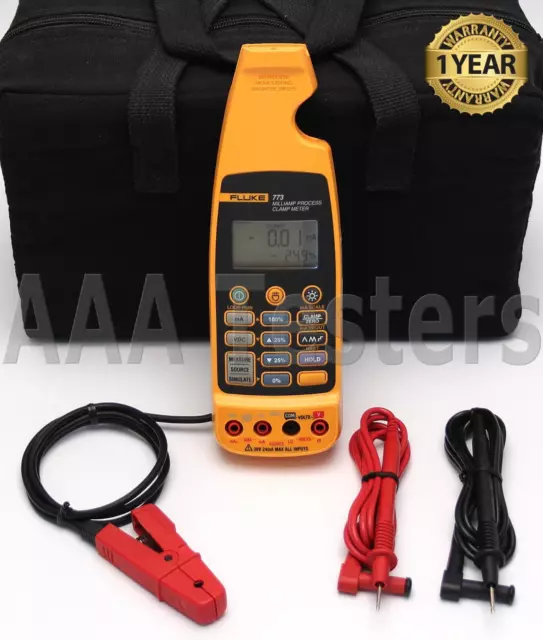 Fluke 773 Milliamp mA Process Clamp Meter Non Contact Tester