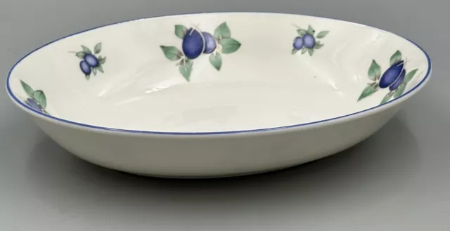 Royal Doulton Blueberry Everyday T.C.1204 - 9 3/4" Oval Open Veg Dish.