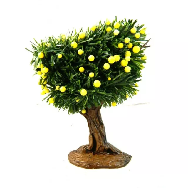 Albero con Limoni Cm 11 Vegetazione Scenografia Bosco Presepe Pastori