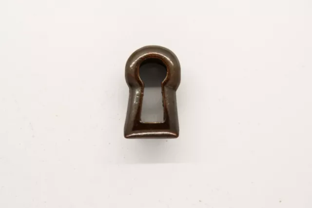 Schlüsselbuchse Schlüssellochblende Ottone Inglese Braun H 19 MM/12 Antico