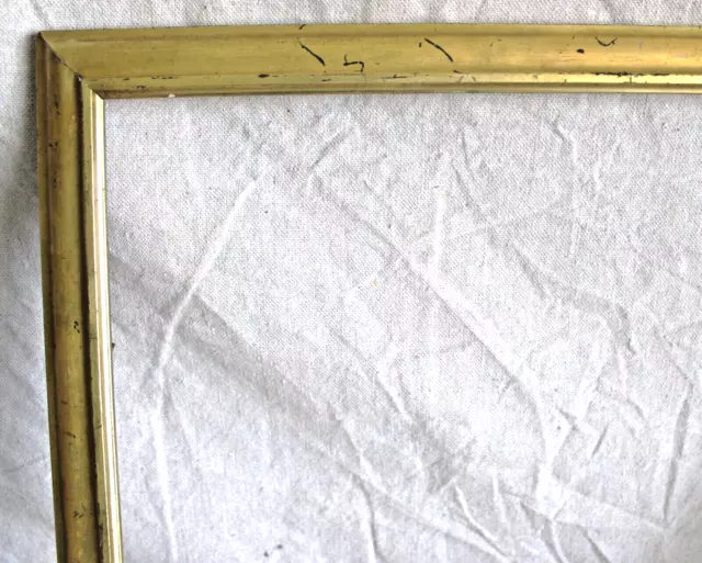 Antique Fits 12" X 14" Lemon Gold Gilt Picture Frame Wood Fine Art Victorian