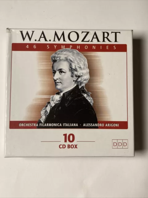 MOZART: 46 SYMPHONIES-10 CD box-Orchestra Filarmonica Italiana,Arigoni