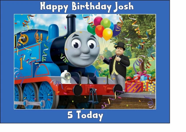 THOMAS THE TANK Motor Neuheit Essbar Geburtstag Kuchenaufleger A4 thomas-the-tank-motor-neuheit-essbar-geburtstag-kuchenaufleger-a4