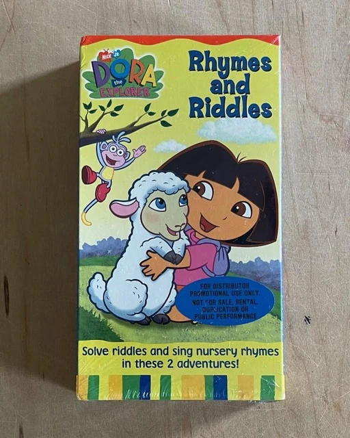 Dora Rymes And Riddle NICK JR DORA THE EXPLORER Rhymes and Riddles (2003) Sealed VHS Promo ...