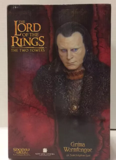 Lord of the Rings LOTR Grima Wormtongue Bust Sideshow Weta New