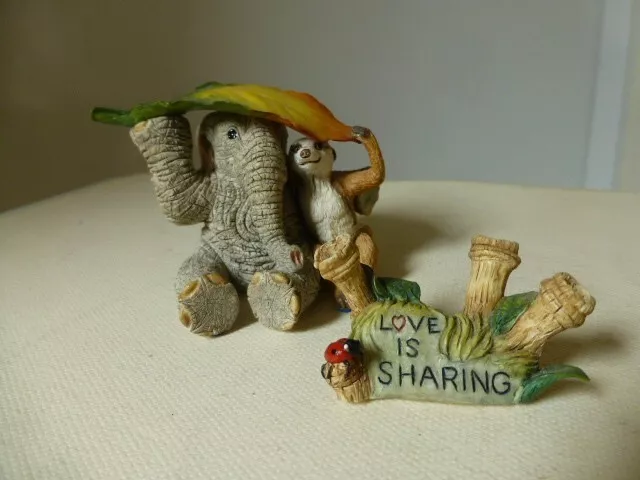 Tuskers Elephant by Country Artists  'Love is Sharing' x 2 pieces