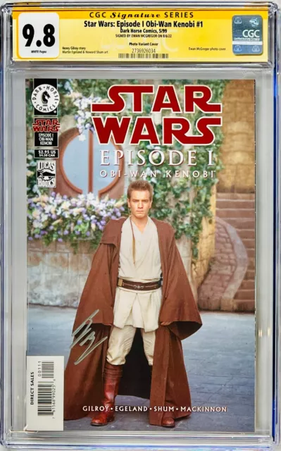 Ewan McGregor Signed CGC SS Graded 9.8 Star Wars: Episode I Obi-Wan Kenobi #1
