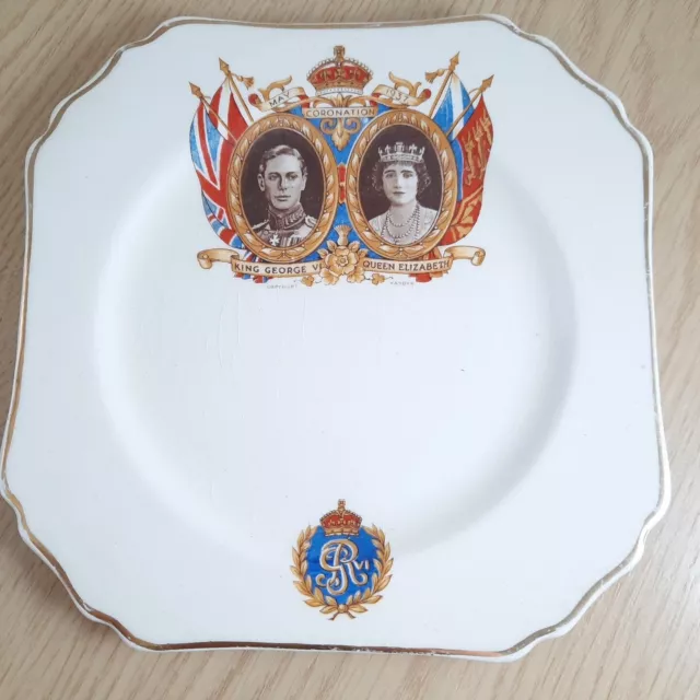 King Edward VII Coronation Plate May 12th 1937 Made in England 6" Thomas Huges