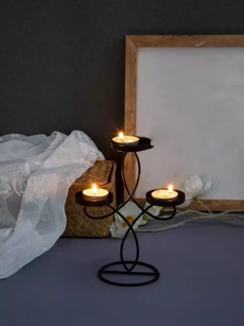 Metall Kerzenhalter Kandelaber Dekor Tisch Kerzenständer Hochzeit Esstisch