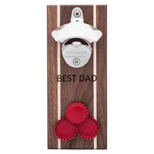 Walnut and Maple Wood Bottle Opener