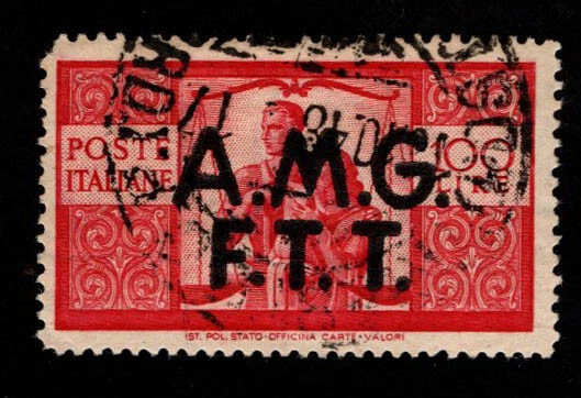 ITALY-TRIESTE, ZONE A, Sc #14, USED, 1947, WYSIWYG