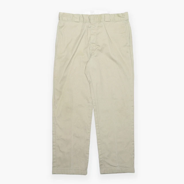Pantaloni DICKIES beige regolari tessuti dritti da uomo W36 L29
