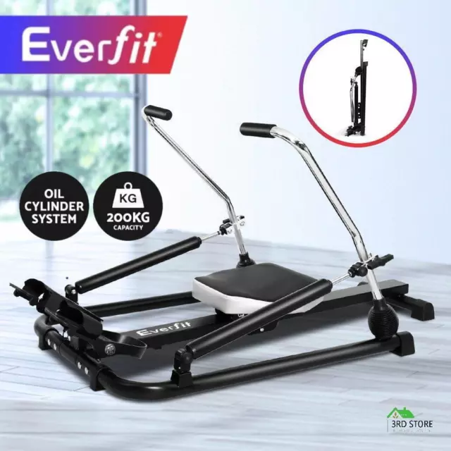 RETURNs Everfit Rowing Machine Rower Hydraulic Resistance Exercise Fitness Gym C