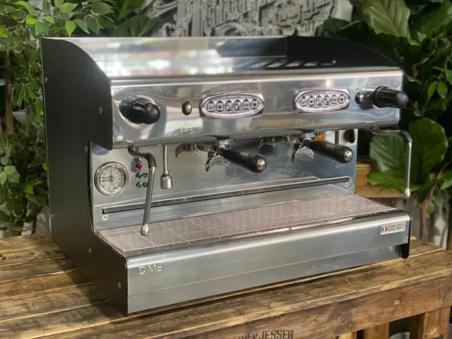 Cime Co-03 2 Group Black Espresso Coffee Machine Commercial Cafe Latte Wholesale 3
