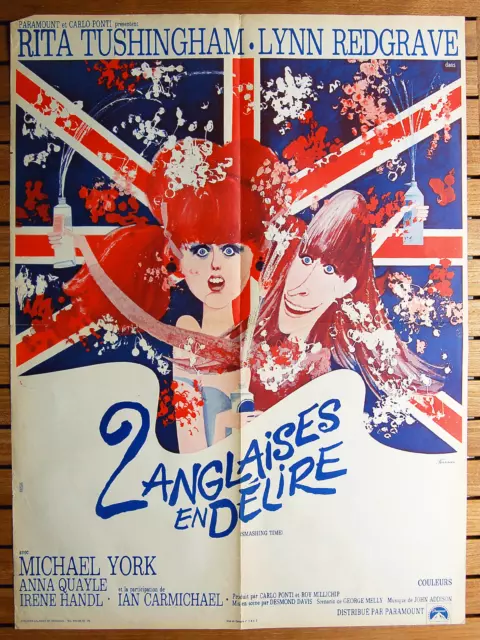 Affiche 60 X 80 Cm 2 Anglaises En Délire Smashing Time Original French Poster