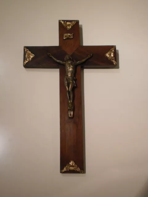 Antiguo Crucifijo Años 50 - Muy Buena Conservacion