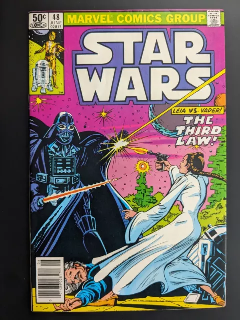 Star Wars #48 1st Print 1977 1981 Marvel Comics Darth Vader Princess Leia