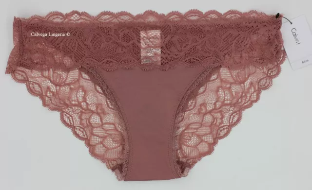 Calvin Klein Women's Lace-Trim Seductive Comfort Bikini Underwear