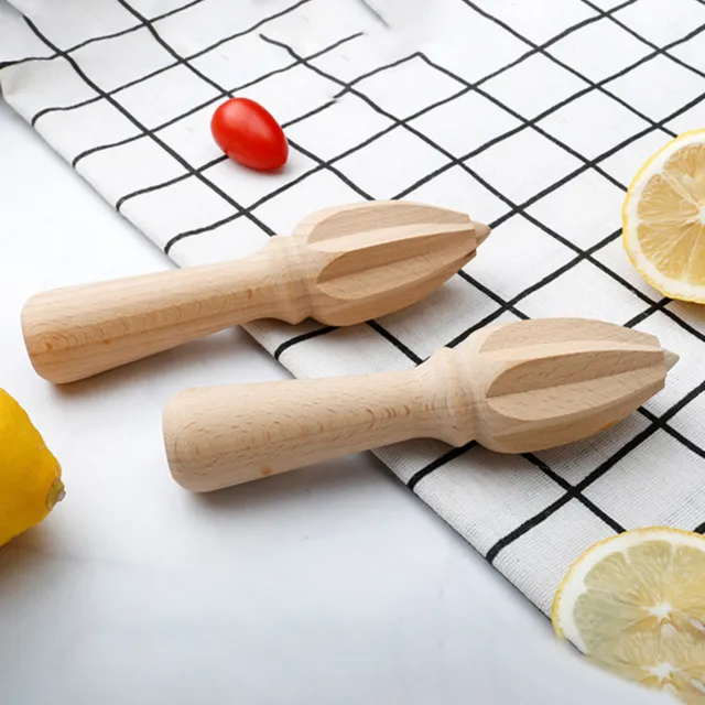 Exprimidor de limón diseño en forma de cono multiuso exprimidor de manos cítricos madera limón