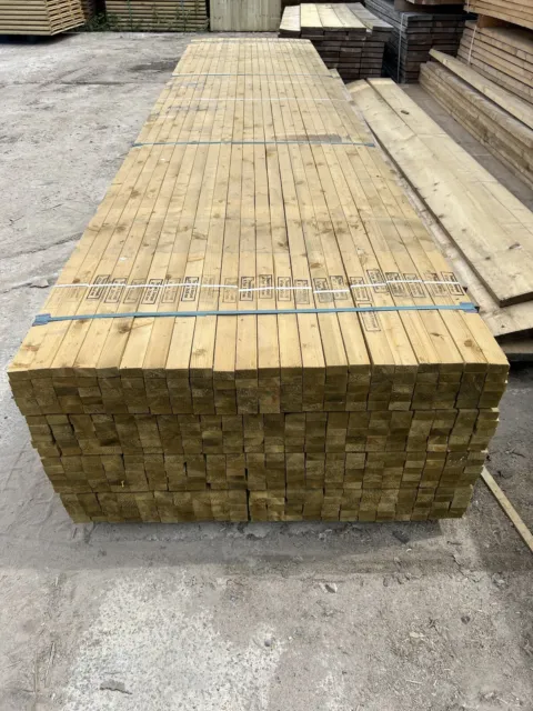 •New• Pack Of 10 Treated Timber Roofing Battens - 50x25x4.8m