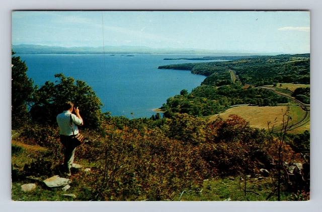 Scenic View Of Lake Champlain NY-New York, Photographer, Vintage c1964 Postcard
