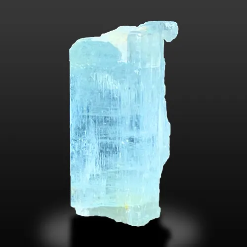 Top Quality Santa Maria Blue Color Terminated Aquamarine Crystal From Skardu