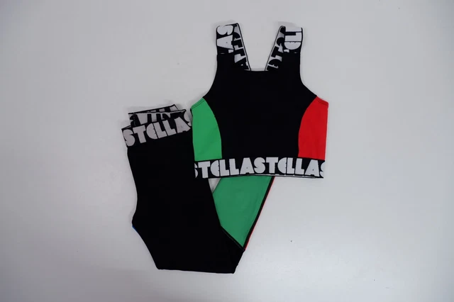 Leggings Stella McCartney 2 pezzi outfit per ragazze taglia 8 anni tagliati in perfette condizioni
