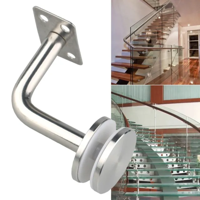 Soportes de pasamanos de escalera de 60x60 mm duraderos prácticos seguros elegantes