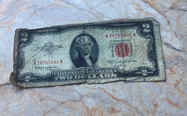 Extremely Rare & Valuable 1953~C $2 DOLLAR BILL RED SEAL NOTE