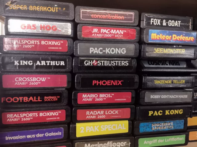 Atari 2600 VCS Spiele nur Modul (140 zur Auswahl)