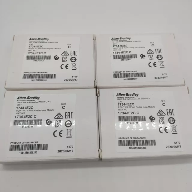 Allen-Bradley 1734-IE2C 2Point Analog Input Module AB 1734-IE2C 1PCS New In Box