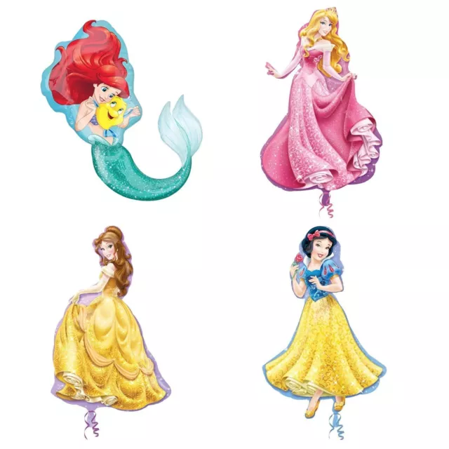 Officiel Disney Princesse Plat Géant Ballon Cadeau Anniversaire Filles Fête Déco