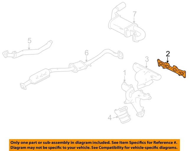 MAZDA OEM 0405 Miata ExhaustManifold Gasket BP8J134M0 69.21 PicClick