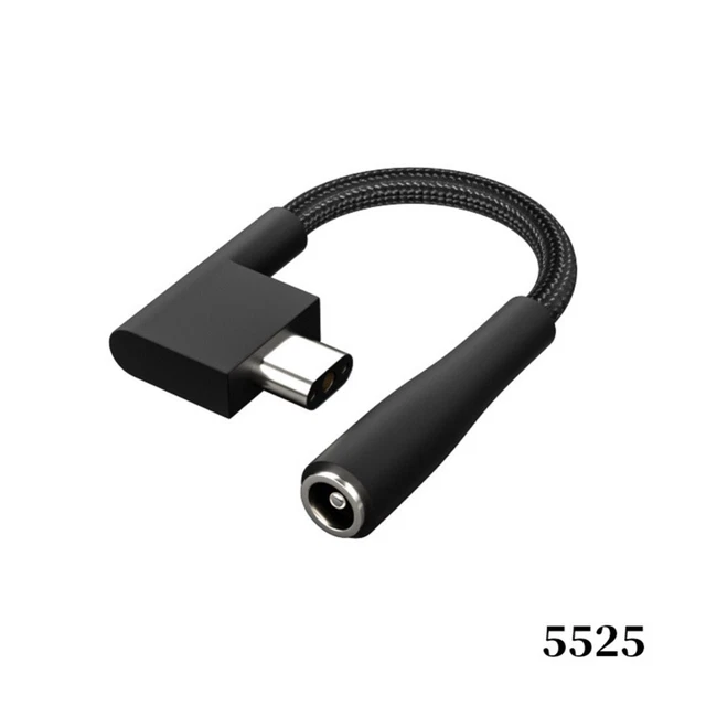 Lot De 2 Câbles Adaptateurs DC 7,4 Mm Femelle Vers 4,5 Mm Mâle - 30 Cm - Compatible Dell Latitude, Inspiron, XPS - 2