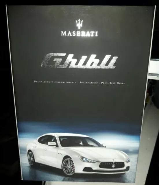 MASERATI GHIBLI - COFANETTO PROVA STAMPA INTERNAZIONALE raro da collezione