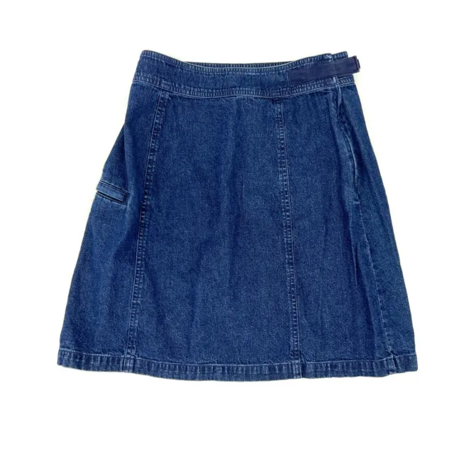 Woolrich Skirt Womens Size 6 Denim Blue Jean A Line Cotton