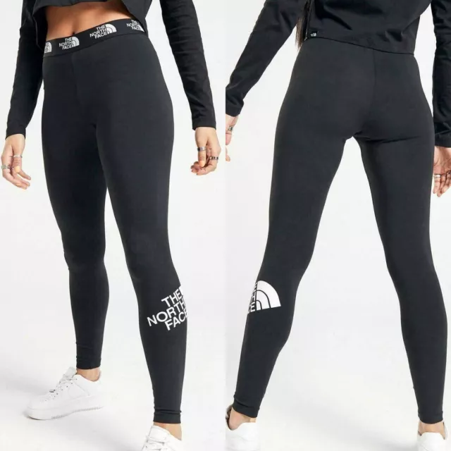 The North Face Womens Activewear Gym Leggings Sports Yoga Logo Jogging Pants