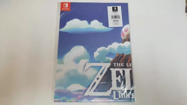 THE LEGEND OF ZELDA LINKS AWAKENING SWITCH GAMESTOP 2 SIDED POSTER 11X17