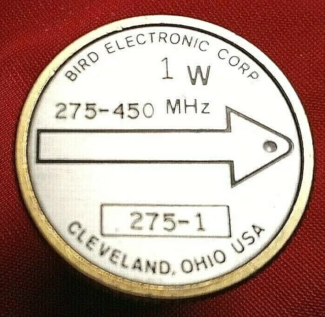 Bird 275-1    1 Watt / 275 - 450 Mhz    Elemento Plug In  " Usato "